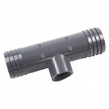ADAPTATEUR EN "T" INSERTION FILETÉ FEMELLE PVC - 1 1/4" (INS X INS X FNPT)