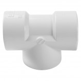 ADAPTATEUR EN "T" FILETÉ PVC BLANC - 1 1/2" (FNPT X FNPT)