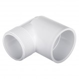 COUDE 90° SPIGOT COLLÉ PVC BLANC - 3" (SPIG X COL)