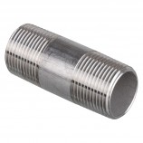 MAMELON CÉDULE 40 FILETÉ MÂLE INOX 316 - 1 1/4" X 3" (MNPT X MNPT)