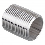 MAMELON CÉDULE 40 FILETÉ MÂLE INOX 316 - 1" X FERMÉ (MNPT X MNPT)