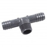 "T" ADAPTER INSERT MALE THREADED PVC - 1 1/4" (INS X INS X MNPT)