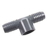 "T" ADAPTER REDUCER INSERT FEMALE THREADED PVC - 1 1/4" X 3/4" (INS X INS X FNPT)