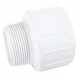 ADAPTATEUR RÉDUIT FILETÉ MÂLE PVC BLANC - 1/2" X 1" (MNPT X COL)