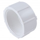CAPUCHON FILETÉ PVC BLANC - 1/2" (FNPT)