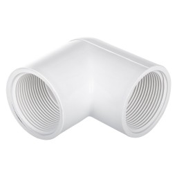 COUDE 90° FILETÉ FEMELLE PVC BLANC - 1" (FNPT X FNPT)