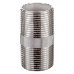 MAMELON CÉDULE 40 FILETÉ MÂLE INOX 316 - 3/4" X 1 1/2" (MNPT X MNPT)