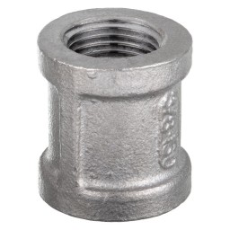 RACCORD DROIT FILETÉ FEMELLE INOX 316 - 3/8" (FNPT X FNPT)