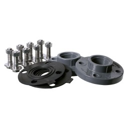 ENSEMBLE BRIDES 2 1/2" 150LBS ANSI - FILETÉES (2) + JOINTS (2) + BOULONNERIE INOX