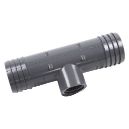 ADAPTATEUR EN "T" INSERTION FILETÉ FEMELLE PVC - 1" (INS X INS X FNPT)