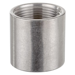 RACCORD DROIT FILETÉ FEMELLE INOX 316 - 1 1/2" (FNPT X FNPT)