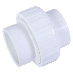 UNION COLLÉE DÉMONTABLE - JOINT BUNA-N PVC BLANC - 1 1/4" (COL X COL)