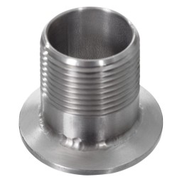 PARTIE FILETÉE MÂLE 1 1/4" POUR BRIDE 1 1/2" - INOX
