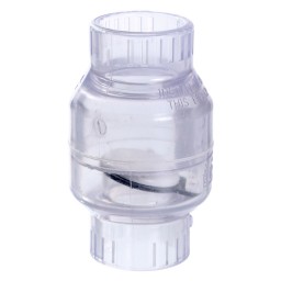 CLAPET ANTI-RETOUR PVC CLAIR COLLÉ - 1 1/2" (COL X COL)