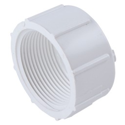 CAPUCHON FILETÉ PVC BLANC - 2" (FNPT)