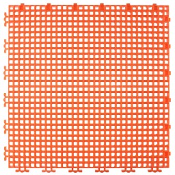 TUILE GRILLAGEE NERVURE 0.003" - 12" X 12" - ORANGE