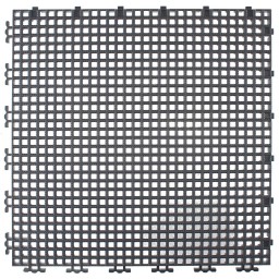 TUILE GRILLAGEE NERVURE 0.003" - 12" X 12" - CHARCOAL