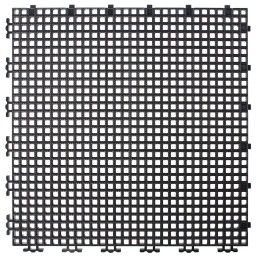 TUILE GRILLAGEE NERVURE 0.003" - 12" X 12" - NOIR