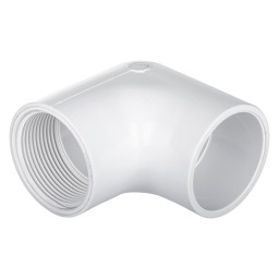 COUDE 90° COLLÉ FILETÉ FEMELLE PVC BLANC - 1 1/2" (COL X FNPT)