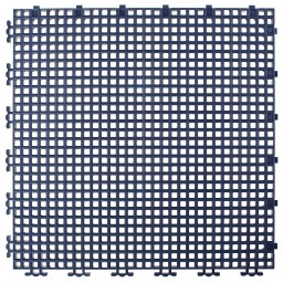 TUILE GRILLAGEE NERVURE 0.003" - 12" X 12" - BLEU MARINE