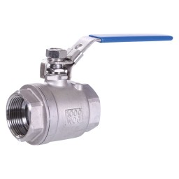 BALL VALVE FEMALE THREADED 2 PIECE STAINLESS STEEL - 1/4" (FNPT X FNPT)