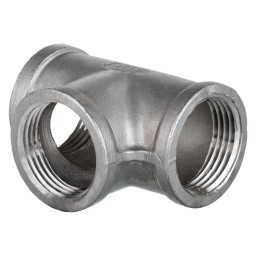ADAPTATEUR EN "T" FILETÉ FEMELLE INOX 316 - 2" (FNPT X FNPT X FNPT)