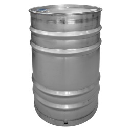 BARIL INOX - 34 GAL (40 GAL.US) - 1 BOUCHON DE 2"