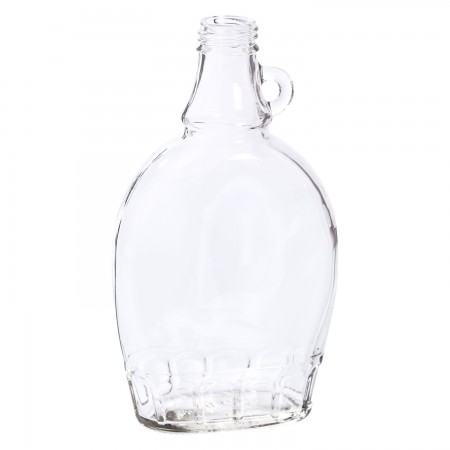 GLASS BOTTLE - FLAT MODEL - 12OZ (12/PKG)