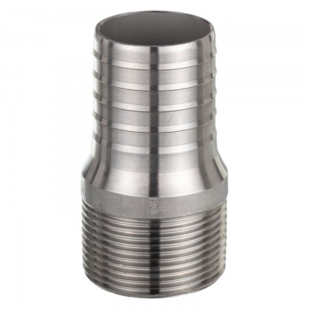RACCORD VISSÉ INOX - 2" (SURDIM) X 2" (SURDIM) (MNPT X INS)