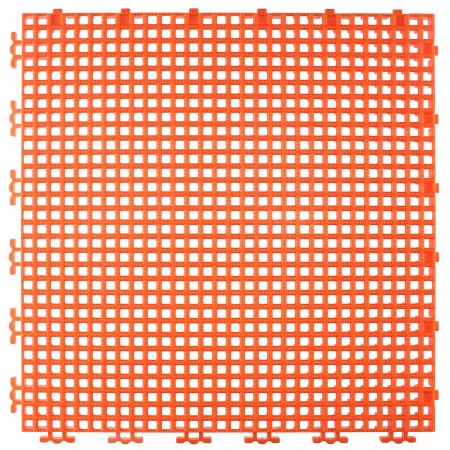 TUILE GRILLAGEE NERVURE 0.008" - 12" X 12" - ORANGE