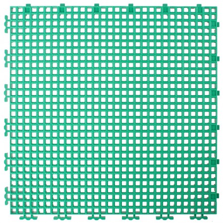 RIBBED 0.008" GRID TILE - 12" X 12" - GREEN