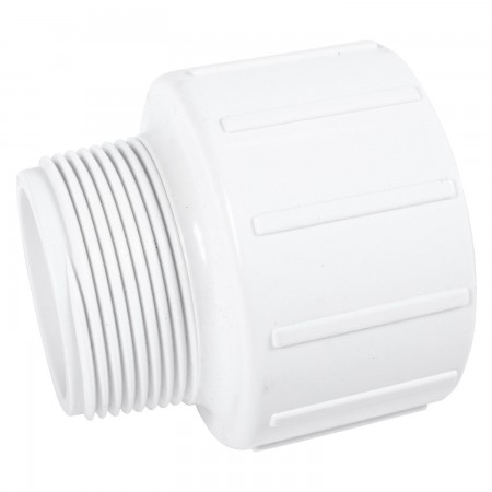 ADAPTATEUR RÉDUIT FILETÉ MÂLE PVC BLANC - 1/2" X 1" (MNPT X COL)