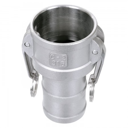 CAMLOCK ADAPTER STAINLESS STEEL - PART C - 1"