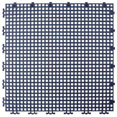 TUILE GRILLAGEE NERVURE 0.008" - 12" X 12" - BLEU MARINE