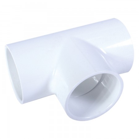 ADAPTATEUR EN "T" COLLÉ PVC BLANC - 2" (COL X COL)