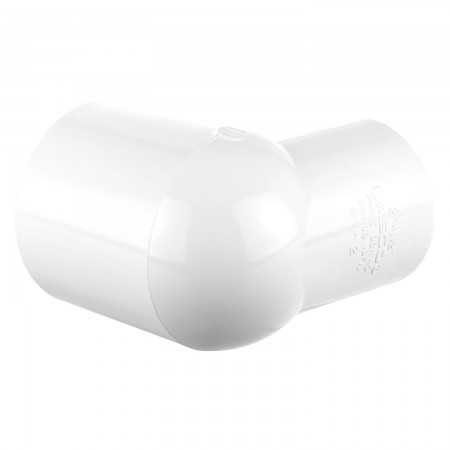 ELBOW 90° REDUCER SOC FEMALE THREADED WHITE PVC - 2" X 1 1/4" (SOC X FNPT)
